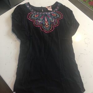 Flying Tomato Anthropologie embroidered dress fun